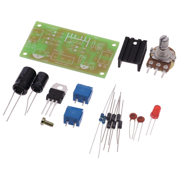 LM317 Adjustable Regulated Power Supply Kit Continuous Adjustable DC ...