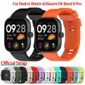 Silicone Strap for  Mi Band 8 Pro Smart Watch Bracelet Replacement Correa for  Redmi Watch 4 WristBand Accessories. 
