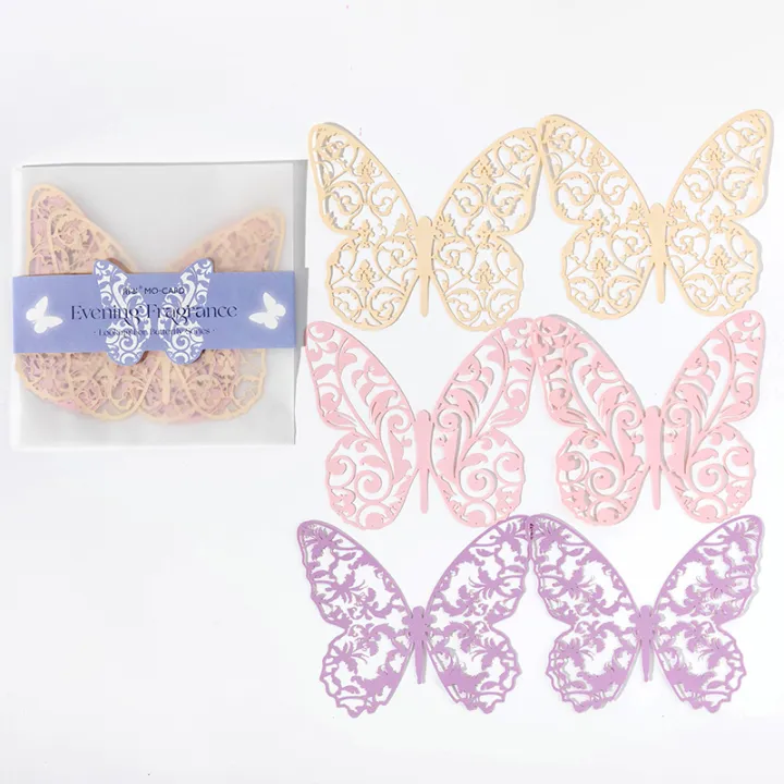 JIANQI%206%20Pcs%20Hollow%20Butterfly%20Lace%20Material%20Paper%20INS%20Romance%20Butterfly%20Lace%20Collage%20Creative%20Handbook%20DIY%20Decorative%20Material%20-%20Image%207