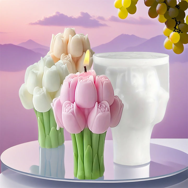 DIY%20Tulip%20Bouquet%20Silicone%20Candle%20Molds%203D%20Tulip%20Floral%20Designs%20Handmade%20Soap%20Plaster%20Resin%20Crafts%20Casting%20Mold%20DIY%20Home%20Decor%20-%20Image%202