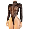 Long Sleeves Lingerie Dress Hollow Mesh Hip Skirt Short Hot Clothes Women.