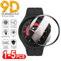 9D Curved Edge Full Screen Protectors For   Watch 5 Pro 45mm Active 4 2 40mm 44mm Protective Tempered Glass Film. 