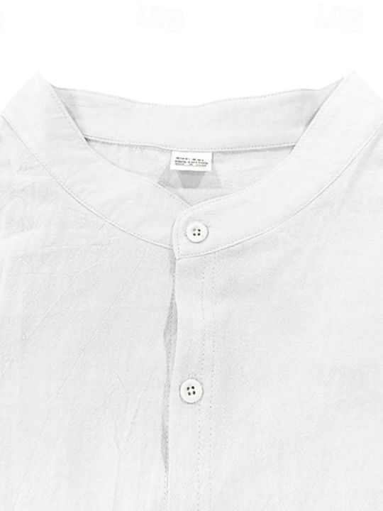Minimalist%20Men's%20White%20Linen%20Button-Down%20Shirt,%20Stand%20Collar,%20Modern%20Office%20&%20Weekend%20Essential%20-%20Image%204