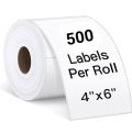 Barcode Label Sticker Roll  250 Stickers  4×6 inch. 