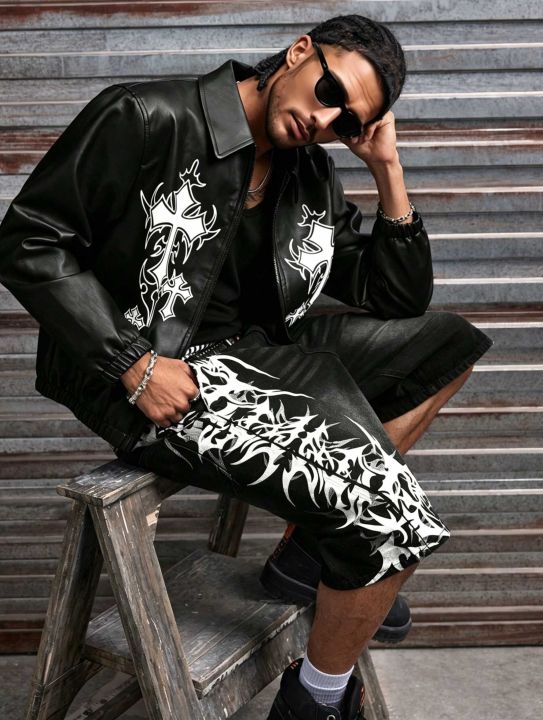 Men%20Black%20Non-Stretch%20Denim%20Jorts%20Summer%20Streetwear%20Print%20Baggy%20Wide%20Leg%20Knee%20Length%20Hip%20Hop%20Casual%20Shorts%20Y2K%20Punk%20Style%20-%20Image%206