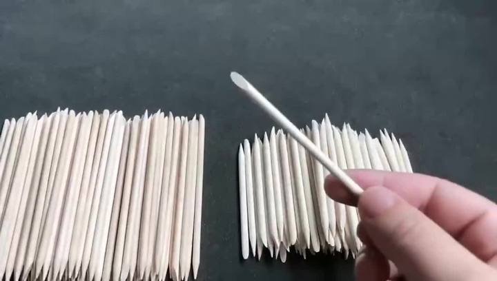 100Pcs Orange Wood Sticks for Nails Double Sided Cuticle Pusher Remover Nail Art Manicure Pedicure Tool for Manicure Pedicure