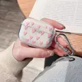 Pink Love Ring For Airpods Pro 2nd Earphone Case For Apple 1/2/3 Soft Matte TPU Earphone Case for Women And Girl With Keychain. 