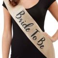 Bride To Be Sash Shoulder Strap For Bridal Shower Available In Different Colors. 
