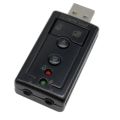 External USB Sound Card VIRTUAL 7.1 USB to Jack 3.5mm Headphone Audio Adapter Micphone Sound Card For Mac Android Linux.