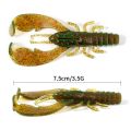 SUNMILE 6pieces Fishing Lures Crayfish Shrimp 7.5cm/3.5g Soft Baits Creature Baits Iscas Artifical Bait Bass Perch Fishing Baits. 
