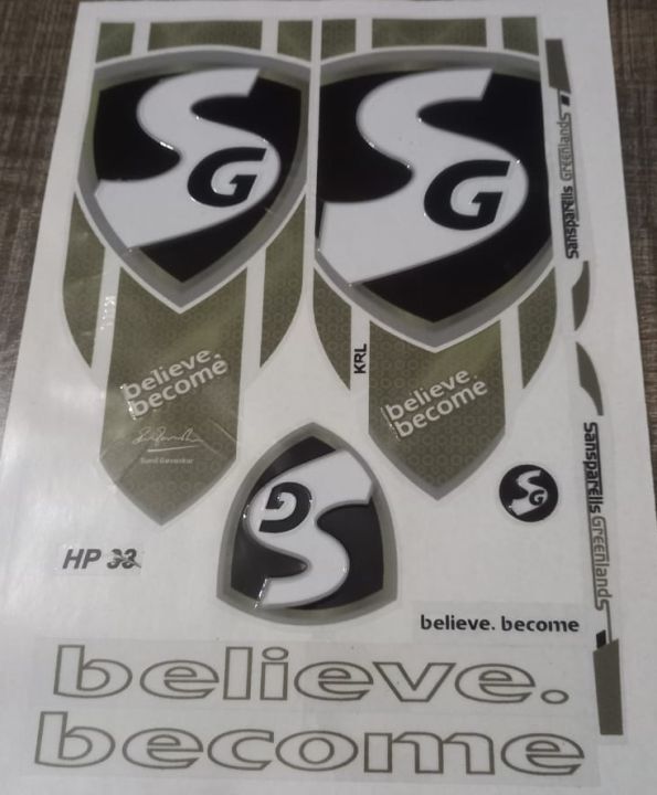 3D 2024 Latest Edition SG HD Edition For Golden Professional Players Edition For  Cricket Bat  Stickers Latest 3D Cricket Bat Stickers Edition 2024