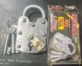 pad lock, heavy duty, desi lock 2", pakistani lock, 5 levers, with 2 keys, with brass plate. 