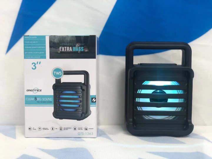 Portable Bluetooth Speaker | Rechargeable MP3 Player with FM Radio USB ...