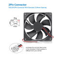 4010 12025 8010 30mm DC 5V 12V 24V Cooling Fan Brushless Motor Case Quiet 40MM 50MM 60MM 80MM 90MM 120MM for 3D print 2PIN.