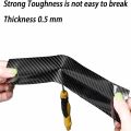 3D Nano Carbon Fiber Car Bumper Door Guard Protection Film 3m Car Door Sill Protector Sticker Black Waterproof Anti Scratch Tape. 