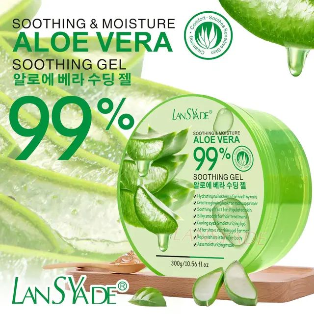 Lansyade%20Soothing%20&%20Moisture%20Aloe%20Vera%2099%25%20Soothing%20Gel%20300g%20-%20Image%204