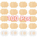 100pcs One-off Nipple Cover Women Teat Hide Nipple Pasties Formal Dress Breast Invisible Bras Padding Chest Stickers Patch Cover. 