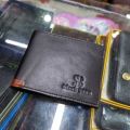 Black-star men's cow leather wallet.