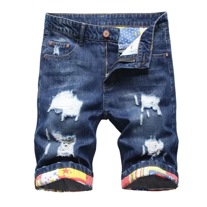 Personalized%20Ripped%20Denim%20Shorts%20for%20Men,%20Retro%20and%20Nostalgic%20Hip-hop%20High%20Street%20Stretch%20Straight%20Fashion%20Short%20Jeans%20Male%20-%20Image%203