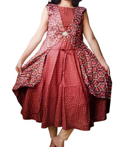 Synthetic Dress for Girls