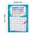 Addition And Subtraction Within 1000 Maths Workbook Primary School Training Book Arithmetic Competition Teaching Aids Montessori. 