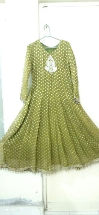 Olive Green Maxi Dress Women's Long Sleeve Loose Fit Vintage Style Casual  Summer Dress