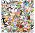 25PCS Mix Cute Anime Animal Stickers Car Motorcycle Travel Luggage Phone Guitar Laptop Cartoon Sticker Decal Kid Toys customization available. 