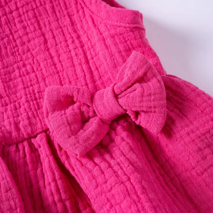 Toddler%20Girls%20Muslin%20Cotton%20Suits%20Solid%20Color%20Bow%20Vest+Shorts%202pcs%20Clothes%20Sets%20Sleeveless%20Cute%20Casual%20Baby%20Girls%20Outfits%20-%20Image%203