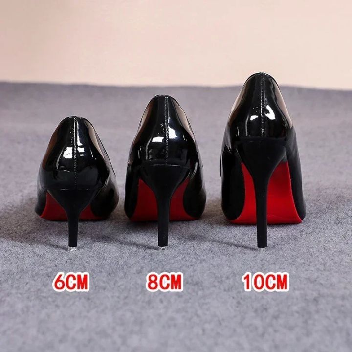 Red Bottom Women High Heels Classic Ladies Pumps Autumn Leather Dress Heel Shoes for Women Banquet Wedding High Heels