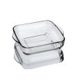 2 PCs Toronto dish set square baking & serving Dish by Isfahan glass. 