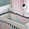 Universal Baby Monitor Holder Flexible Twisting Bracket Webcam Stand Mount Hole-Free Crib Cradle Rod. 