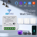 WiFi Switch RF433MHz Wireless Light Switch Work With Tuya Smart Life 1/2/3Gang Wall Switch APP Voice Control Alexa  Home. 