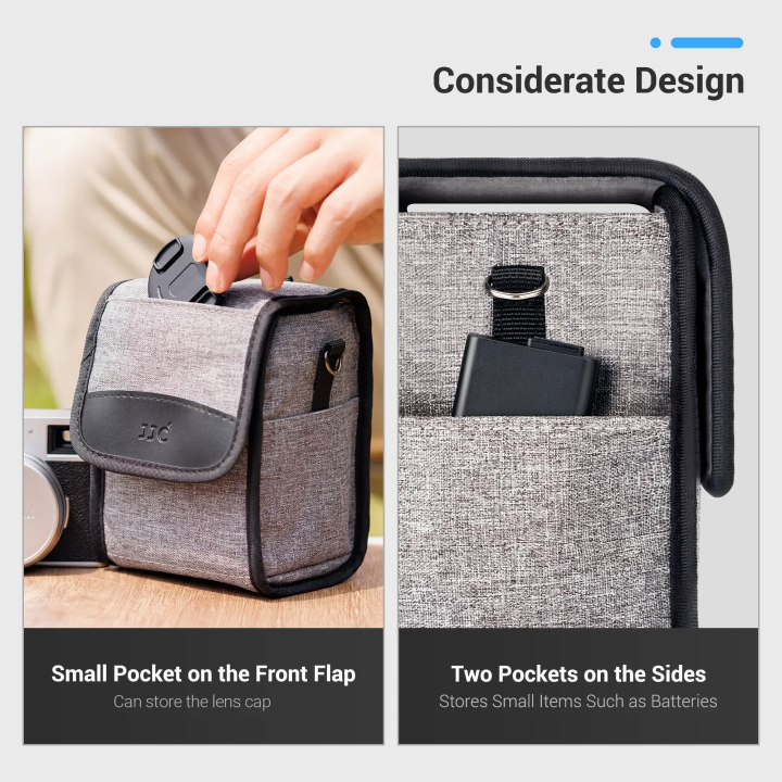 JJC%20Mirrorless%20Camera%20Pouch%20Case%20for%20%20A6700%20A6600%20A6500%20A6400%20A6300%20A6100%20A6000%20ZV1F%20ZV-1%20ZV-E10%20Ricoh%20GR3%20HDF%20GR%20IIIx%20GRIII%20-%20Image%205
