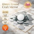 10mm (1cm) Round Shape Small Glass Mirror Pieces | Lippan Art, Embroidery, Jewellery Making, Mosaic Tiles & DIY Crafts.