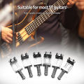 Electric Guitar Bridge Saddles With Wrench Electric Guitar Replacement Parts for ST Guitar 6Pcs.