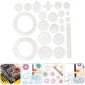 22pcs Spirograph Spiral Art Drawing Kit The Classic Way to Make Countless Amazing Designs For Kids Drawing Rulers Toys Set. 