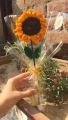 handmade crochet sunflower bouquet. 