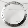 High Quality NH35 38MM Silver Chronograph Indices Function Diving GMT Aluminum Bezel Watch Replace Watch Bezel Inserts Ring. 