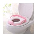 Baby Soft Washable Toilet Seat With Handler For Kids/ Baby Potty Ring Riduttore Soft Reducer. 