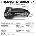 BUCKLOS 17 Degree Bike Stem 90MM Negative Aluminum Alloy MTB Bicycle Handlebar Table for Mountain DH XC Handle Stem Power Parts. 