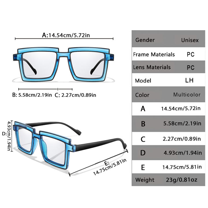 2%20Pairs%20Men%20and%20Women's%20Fashion%20Sunglasses%20Square%20Frame%20Candy%20Color%20Glasses%20for%20Parties%20Shopping%20and%20Selfie%20-%20Image%202