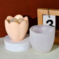 DIY Flower Shaped Silicone Mold Gypsum Dropping Candle Mold Home Decoration Gift Aromatherapy Candle Stand Mold.