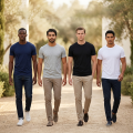 Shangrila 100% Cotton Pack Of 4 T-Shirt For Men - Black | Blue |Grey | White | Fashion | T-Shirt For Men. 