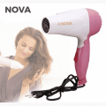 Professional Nova Foldable Hair Dryer , Compact and Powerful for Salon-Quality Styling. 