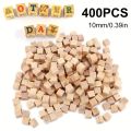 400 pieces of small wooden cubes 1X1cm (0.4X0.4 inch) wooden cubes-natural pine blocks-for DIY. 