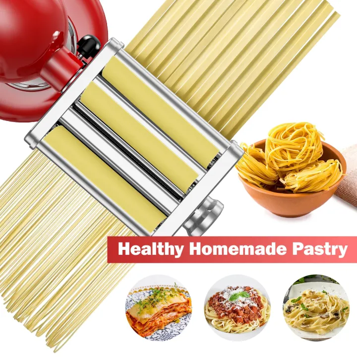 Gvode%203%20in%201%20Pasta%20Attachment%20for%20Kitchenaid%20Stand%20Mixer%20Pasta%20Sheet%20Roller%20Spaghetti%20Cutter%20ettuccine%20Cutter%20Maker%20Accessories%20-%20Image%203