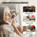 Four-Section Telescopic Cat Rod - Extendable, Cartoon Patterned, Metal Material. 