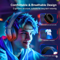 Noise Cancelling Wireless Bluetooth Gaming Headphones, Surround-Sound 7.1 Stereo HIFI Bass RGB Gaming Wired Headset Earphones for PS4, PS5, PC, Laptop, Xbox One, Nintendo Switch, Android Mobile, iPhone ~ Gym Headphone with Microphone by FunBug. 