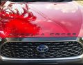 Toyota Corolla Cross Bonnet Logo/Emblem Letters Premium Quality Imported. 