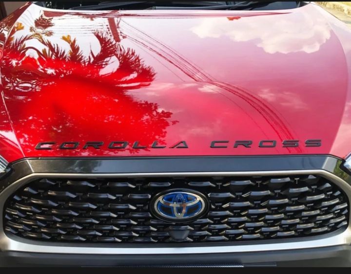 Toyota Corolla Cross Bonnet Logo/Emblem Letters Premium Quality Imported